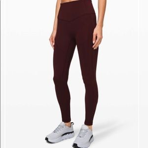 COPY - Lululemon All The Right Places pants EUC 8 dark red